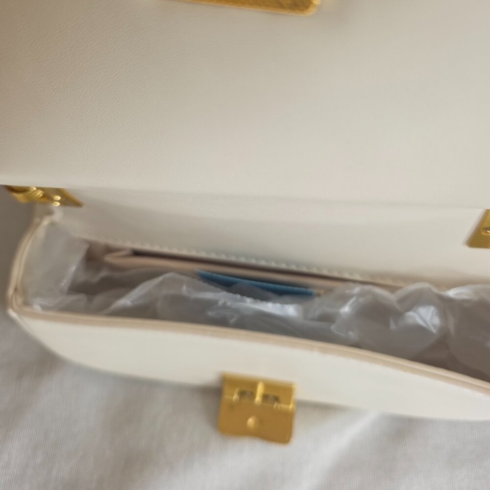 Rachel Zoe Small Cream Bag - Picture 4 of 5